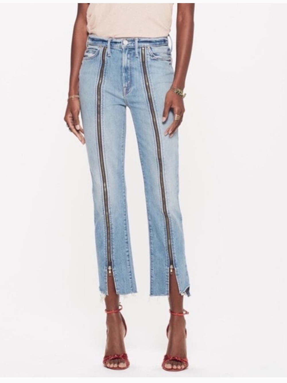 Mother Superior high waisted rascal zip step fray disbeliever
